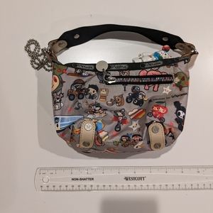 Lesportsac tokidoki collab small purse with qee bear
